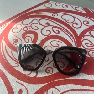 Prada Black Cat-Eye Sunglasses